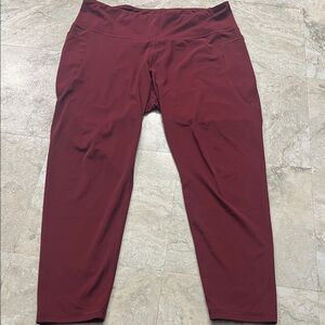 Old Navy Active Maroon Leggings